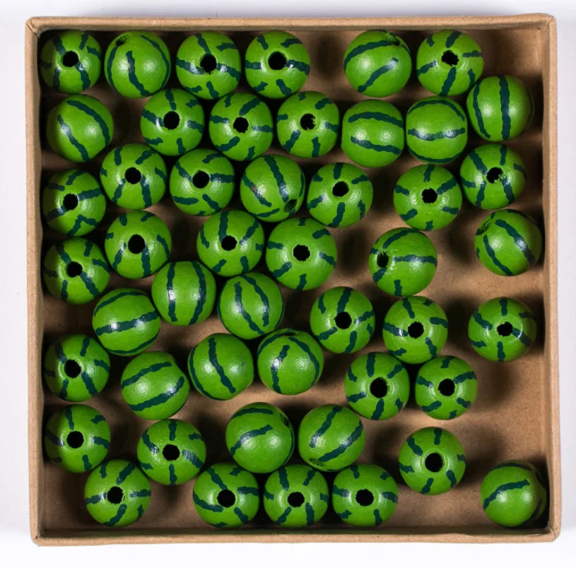 100Pcs Colorful Wood Bead Wooden Crafts Bracelet Accessories Jewelry Making