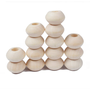 20mm Natural Wood Beads Spacer Round Balls Beads For Jewelry Making
