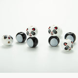 20mm Panda Fox Wooden Beads Bracelet Necklace Crafts Jewelry Making