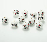 20mm Panda Fox Wooden Beads Bracelet Necklace Crafts Jewelry Making