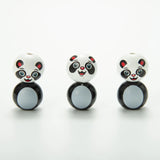 20mm Panda Fox Wooden Beads Bracelet Necklace Crafts Jewelry Making