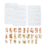 DIY 26 Big Size English Letters Mold Kit Alphabet Pendant UV Resin Silicone Mold
