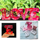 DIY 26 English Alphabet Silicone Mold Large Keychain Pendant Resin Mould