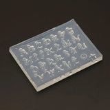 DIY English Letters Mold Kit Alphabet Pendant UV Resin Silicone Mold