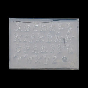 DIY English Letters Mold Kit Alphabet Pendant UV Resin Silicone Mold