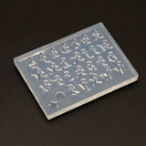DIY English Letters Mold Kit Alphabet Pendant UV Resin Silicone Mold
