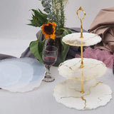 3-Layer Fruits Trays Resin Cupcake Stand Molds Silicone Crystal Mould