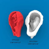 3D Baby Wing Candle Crystal Epoxy Resin Mold Silicone Mould