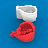 3D Baby Wing Candle Resin Mold for Home Decor