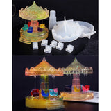 DIY 3D Carousel Horse Silicone Mold for Resin Epoxy Casting