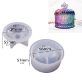 DIY 3D Bottle Epoxy Resin Mold Jewelry Storage Candy Jar Silicone Mold