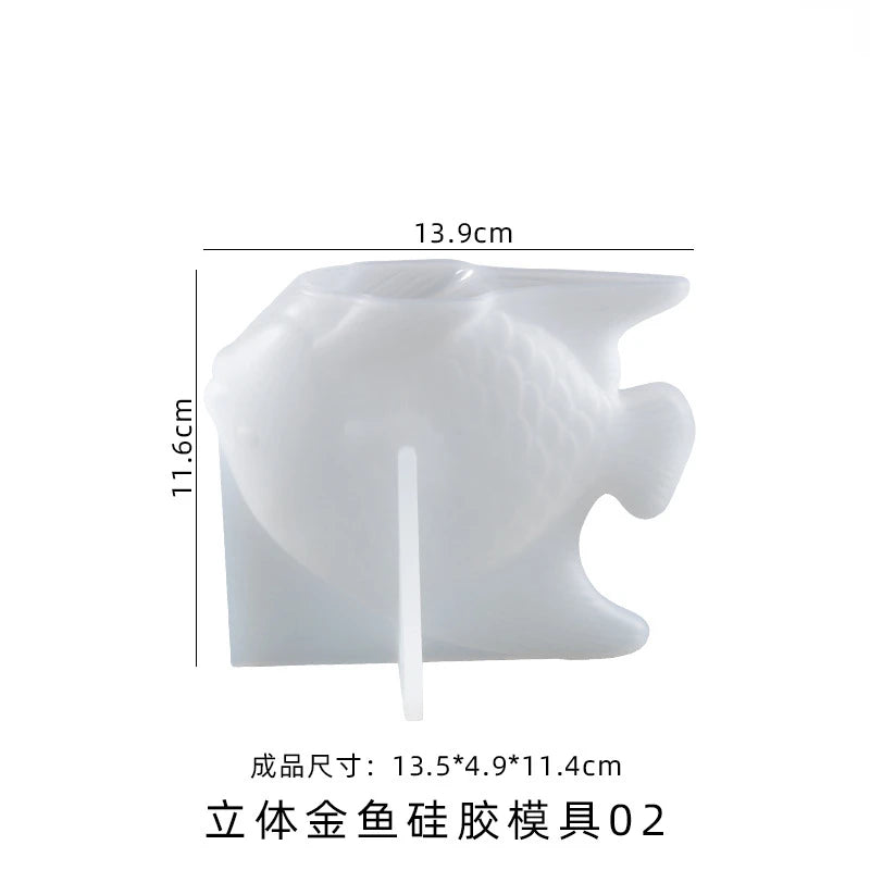 3D Flat Goldfish Epoxy Resin Mold for Handcraft Jewelry