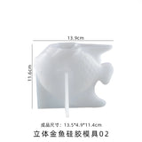 3D Flat Goldfish Epoxy Resin Mold for Handcraft Jewelry