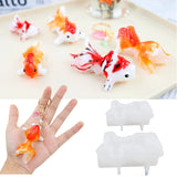 DIY 3D Goldfish Epoxy Resin Mold Silicone Jewelry Tools
