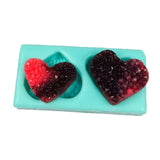 3D Heart Shape Crystal Pendant Silicone Mold Cake Decorating Ornament