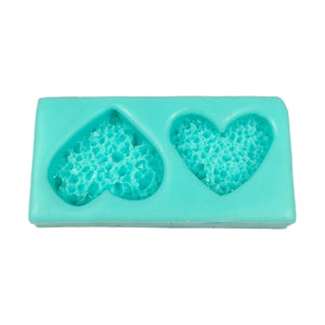 3D Heart Shape Crystal Pendant Silicone Mold Cake Decorating Ornament