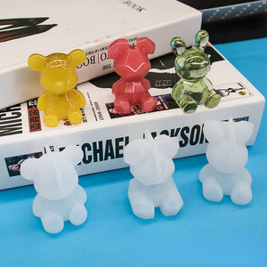 3D Rabbit Silicone Resin Mold for Jewelry Making