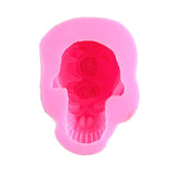 DIY 3D Rose Skull Head Epoxy Resin Mold Home Ornaments Decoration Silicone Mould