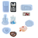 3D Shell Guitar Phone Heart Epoxy Resin Mold
