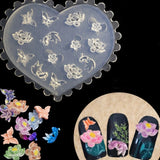 3D Silicone Nail Art Mold Kit Flower Resin Mold