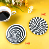 3D Trap Coaster Epoxy Resin Mold Jewelry Tools Jewelry Accessories Silicone
