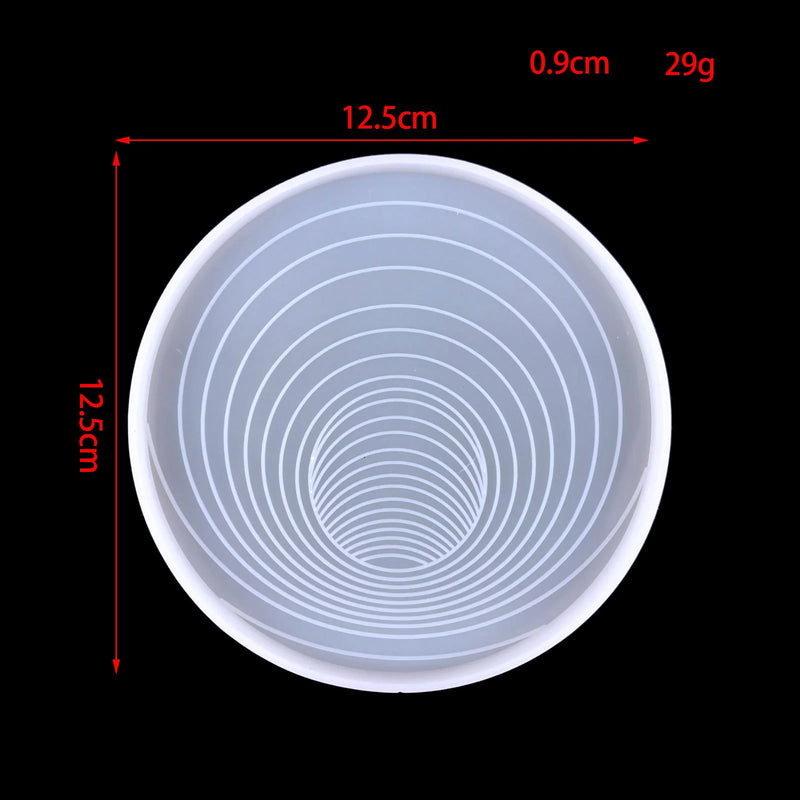 3D Trap Coaster Epoxy Resin Mold Jewelry Tools Jewelry Accessories Silicone
