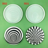 3D Trap Coaster Epoxy Resin Mold Jewelry Tools Jewelry Accessories Silicone