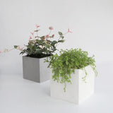 4" Square Concrete Flower Pot Silicone Mold Succulent Planter DIY Mold