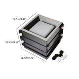 4" Square Concrete Flower Pot Silicone Mold Succulent Planter DIY Mold