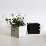 DIY 4" Square Concrete Flower Pot Silicone Mold Succulent Planter