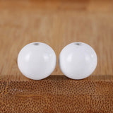 50Pcs Natural Wooden Round Beads for Crafts, Jewelry Making, Baby Toys