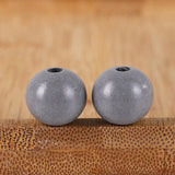 50Pcs Natural Wooden Round Beads for Crafts, Jewelry Making, Baby Toys