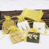 50pcs Organza Bag with Necklace/Earring Display Card 7x9cm/5x5cm