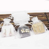50pcs Organza Bag with Necklace/Earring Display Card 7x9cm/5x5cm