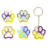 Cat Paw Shape Earrings Silicone Mold with Hole Pendant Charms Hanging Ornament