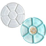 DIY 7-Compartment Tray Paint Palette Epoxy Resin Silicone Mold