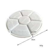 DIY 7-Compartment Tray Paint Palette Epoxy Resin Silicone Mold