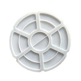DIY 7-Compartment Tray Paint Palette Epoxy Resin Silicone Mold