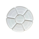 DIY 7-Compartment Tray Paint Palette Epoxy Resin Silicone Mold