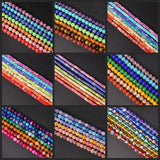 7 Chakra Stripe Agates Beads Jewelry Natural Semi-Finished Loose Bead
