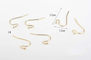 Beaded Earrings with Hook Clasps