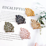 DIY Metal Rubber Paint Leaves Earrings Jewelry Pendants