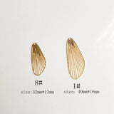 Pure Copper Plated Geometric Hollow Round Leaf Jewelry Material