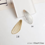 Pure Copper Plated Geometric Hollow Round Leaf Jewelry Material