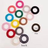 Winter Warm Mink Plush Circle Ring Earrings Pendant 10 Pcs
