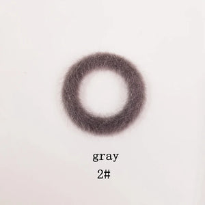 Winter Warm Mink Plush Circle Ring Earrings Pendant 10 Pcs