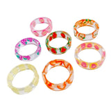 Acrylic Resin Fruit Loop Eardrop Pendant Set Jewelry Making