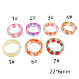 Acrylic Resin Fruit Loop Eardrop Pendant Set Jewelry Making