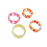 Acrylic Resin Fruit Loop Eardrop Pendant Set Jewelry Making