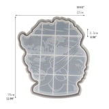 African Goddess Tray Crystal Epoxy Resin Mold Silicone Mould